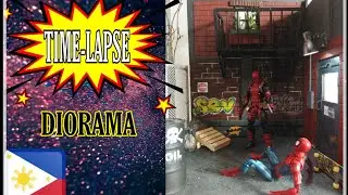 DIY  BACK ALLEY DIORAMA for Marvel, DC, and other 1:12 scale action figures. | How to make |