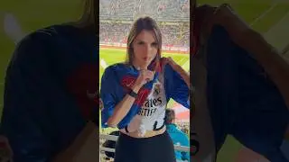 At the Barcelona stadium, but always with Real Madrid 🤫🤍