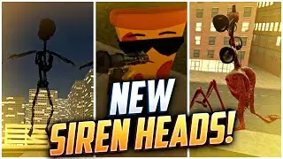 NEW SIREN HEAD NPC PACK IN GARRY'S MOD! Original, Ice, Wood, Blood, Dark & Shadow Siren Head! 4K