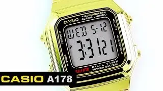 Reloj Casio Retro A178G Dorado - CompraFacil.mx