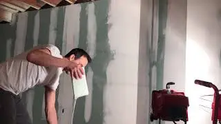 Dustless drywall sanding using a sponge sander - OLD VIDEO I never posted