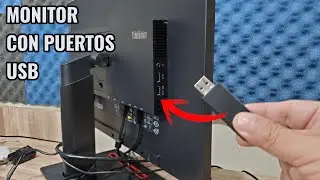 CÓMO USAR los PUERTOS USB de un MONITOR