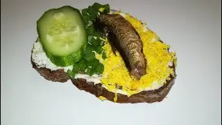 ВКУСНЫЙ РЕЦЕПТ  ГРЕНКИ СО ШПРОТАМИ