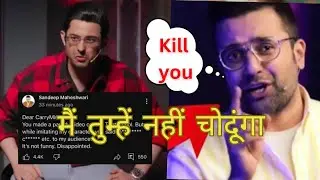 Sandeep maheshwari Angry | Carryminati new roast video | Motivational Speaker Parody 🔥