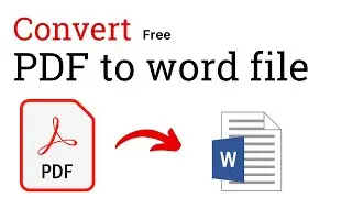 How to Convert PDF to Word File || How to Convert PDF to Editable Ms Word File 