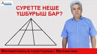 Суретте неше үшбұрыш бар. Есептеудің ең оңай жолы / Математика мен математикалық сауаттылық