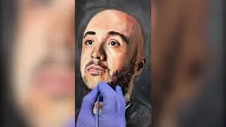 Hand-painted portrait from photo. The Stolen Art.