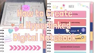 FREE TEMPLATE DIGITAL NOTEBOOK | Tutorial How to Create Hyperlink Digital Notebook Goodnotes5