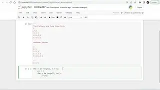 Pattern 7 and 8 in Python using Jupyter