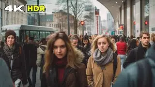 Berlin 4K HDR December Walking Tour with 3D SOUND