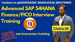 Advanced SAP S4HANA Finance Interview Training -13: SAP FICO Interview Preparation