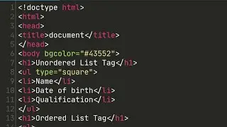 Unordered list in html | Ordered list in html | html | web development |coding| programming|