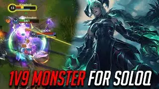 WILD RIFT SHYVANA IS THE SOLOQ MONSTER FOR 1V9 CARRYING