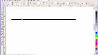 Прямая линия в Corel Draw