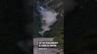 Captan desgajamiento de cerro en Zimapán ⛰️
