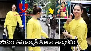 Actress TAMANAHA BHATIA Latest Spotted Visuals AT SALON IN BANDRA | Garam Mirchi
