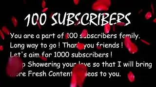 SURPRISE | PARTY TIME | 100 Subscribers Special | You are a part of 100 Subscribers Family