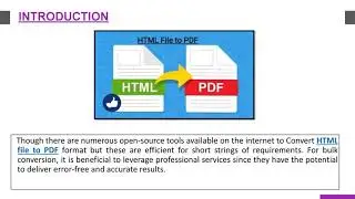 Seamlessly Convert HTML File to PDF Format With Professional Services