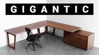How To Build a Giant Corner Desk - Woodworking