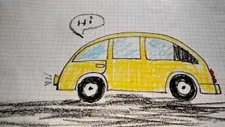 CARS and TRUCKS Cartoons for Children Compilat. Мультик про машинки.Развивающий рисование  для детей