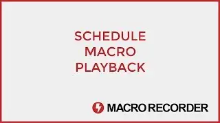 Schedule macros with Windows Task Scheduler