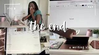 finishing my book!!📖 // writing vlog