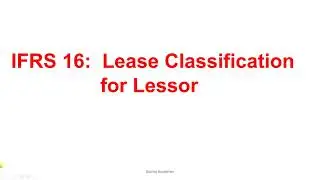 IFRS 16: Lease Classification for lessors Hindi | Urdu