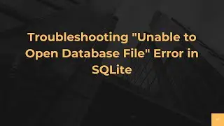 Troubleshooting 