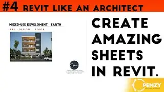 PRE-DESIGN STAGE_CREATE AMAZING SHEETS FOR PRESENTATION IN REVIT |  REVIT BEGINNER TUTORIAL