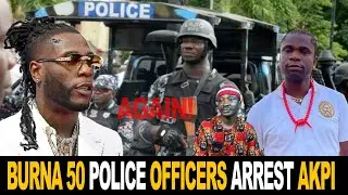 Burnaboy 50 Police Officers Arrests Speed Darlighton Again At His Show In Nigeria