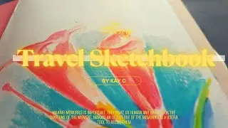 Travel Sketchbook Tour / Draw with me #sketchbooktours #travelsketchbook