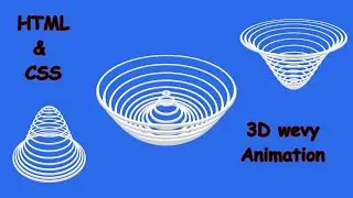 3D CSS Wavy Circle Loader Animation Effects Using HTML and CSS Only |  css Animation beginners