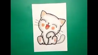 How to draw a fun and funny kitten
