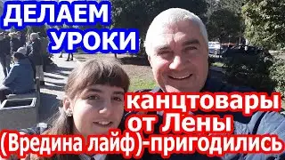 VLOG КАК МЫ ДЕЛАЕМ УРОКИ // ПРИГОДИЛИСЬ КАНЦТОВАРЫ ОТ КОСТИ С ЛЕНОЙ (Vredina Life)