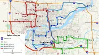 Maptitude 2023: How to route multiple vehicles for delivery/pickups for fleet planning/optimization