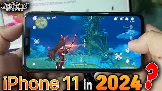 GENSHIN IMPACT Game Test on iPhone 11 in 2024?? | STILL PLAYABLE IN 2024?? (DEFAULT TO MAX SETTING)