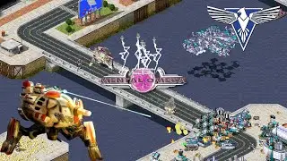 Red Alert 2 | Mental Omega 3.3.6 - Euro Alliance Vs 7 Chinese AI : Mental AI Boost - [ 7 Vs 1 ]