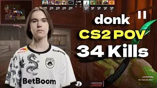 donk 34 Kills w/ magixx (Vertigo) FACEIT SUPER MATCH May 21, 2024 | CS2 POV