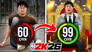 Going 60 to 99 Overall No Money Spent in 1 Video (NBA 2k26)