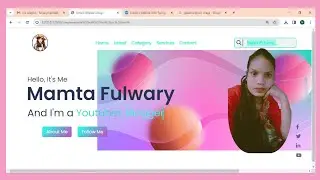 HOW to Create Typing portfolio Website Using Html CSS