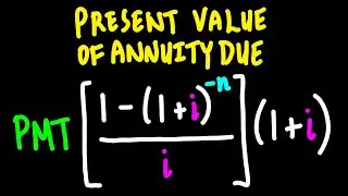 Calculating Present Value of Annuity Due