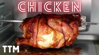 Rotisserie Chicken Cooking Demo ~ Comfee Toaster Oven Air Fryer