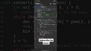 Program to Convert Binary to Octal#shorts #coding #computer