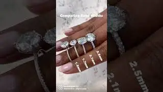 Comparing Engagement Ring Band Widths