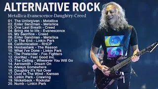 Metallica, Linkin Park, GreenDay, Nickelback - All Time Favorite Alternative Rock Songs 80s 90s💚