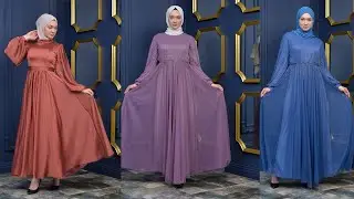 Tesettür Abiye Modelleri Poplin Moda Düğün Abiyeleri 2022 Part 47