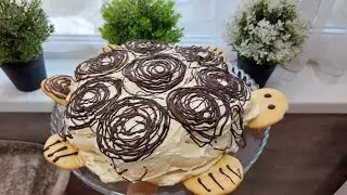 Торт Черепаха 🐢| Семейный | Влог | Madina