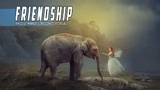 Photoshop Manipulation Tutorial - White Fairy and Elephant speed art