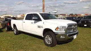2014 RAM 2500 Heavy Duty Crew Cab Turbo Diesel 6.7L Cummins Review, Start Up, and Tour