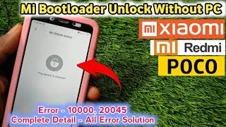 Xiaomi Bootloader Unlock Without PC MTK | Termux MiUnlock tool | TermuxMiUnlock Tool error solution